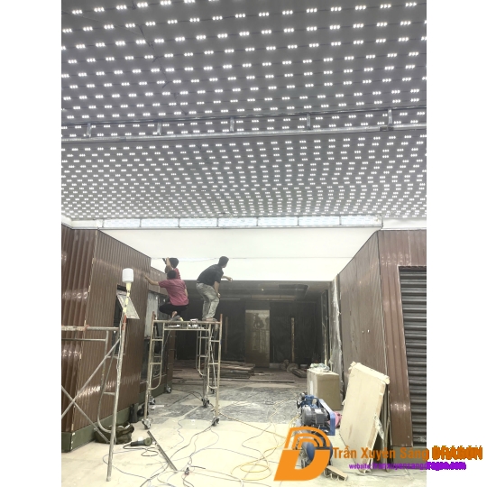 trần barrisol tại không gian nhà mẫu Đất Xanh Group Q2
