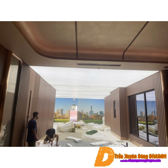 trần barrisol tại không gian nhà mẫu Đất Xanh Group Q2